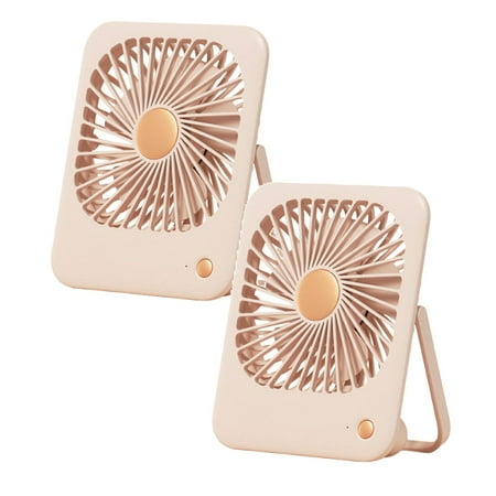 

2PCS NGHnuifg Cooling Fans For Home Mini Fans Cordless Fans Rechargeable Fan For Camping Double Fan Camp Fan Battery Operated Cooling Fan For Car