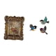 thumbnail image 1 of Soporte para fotos de pájaros florales de madera, arte antiguo para cuadros, decoración de mesa para el hogar, la oficina, el dormitorio, la boda, la, 1 of 8