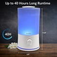 thumbnail image 5 of BlueHills 2000 ml Premium Essential Oil Diffuser Humidifier Extra Large Capacity - White - E001, 5 of 10