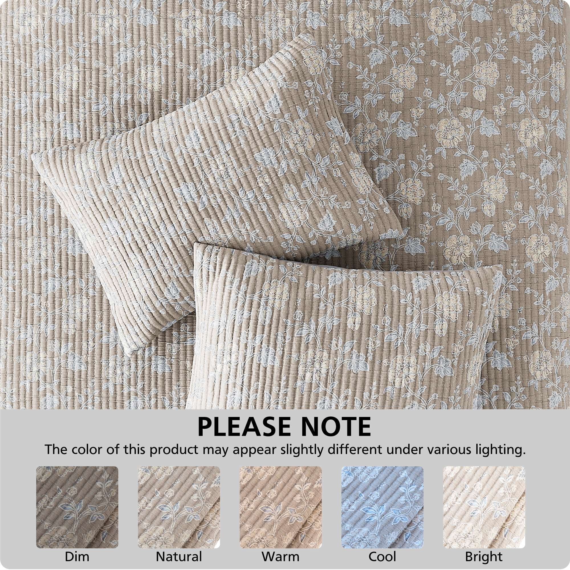 Mainstays Quilt Cotton Denier Filled Jacquard, Full/Queen - Reversible