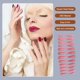 thumbnail image 4 of Qarigey 24 piezas de barniz de diseño de ataúd de uñas postizas puntas de uñas artificiales extralargas suministros de manicura estilo Arte de uñas rosado, 4 of 6