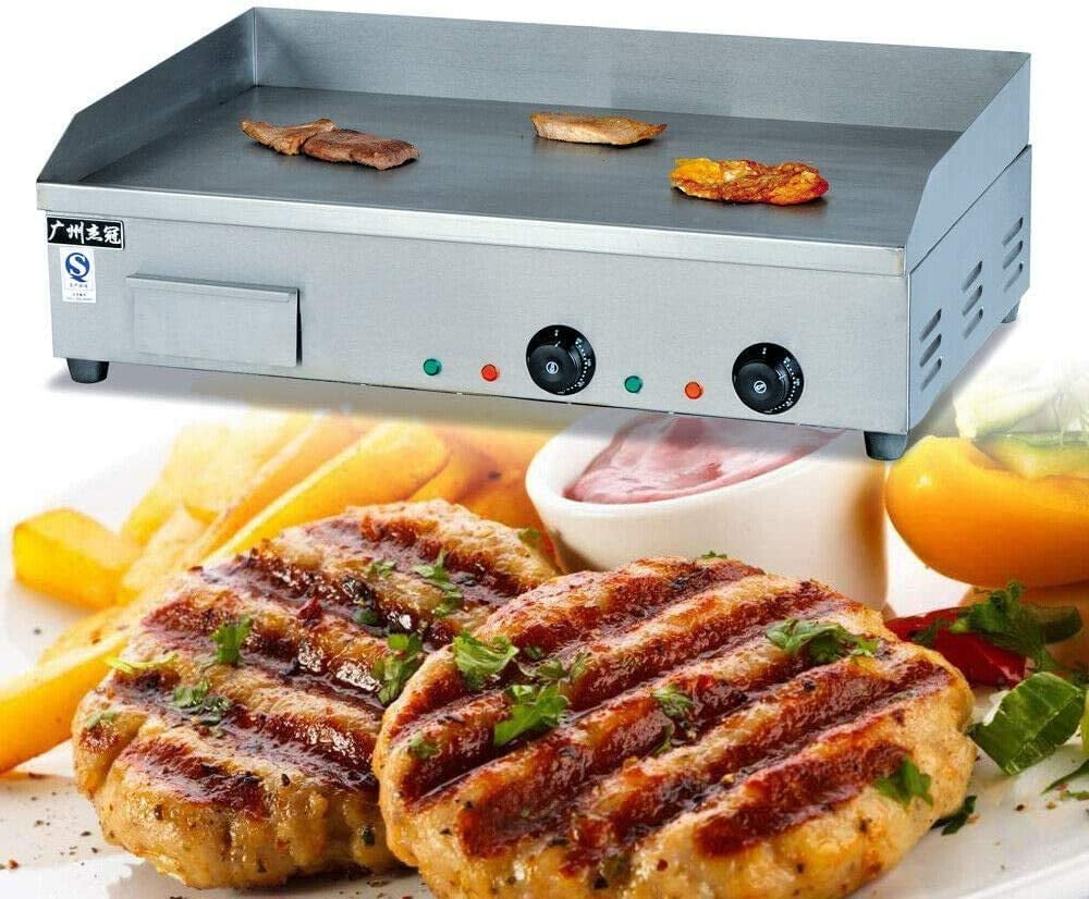 4400W Commercial Electric Pancake Machine Gong Burner Broiler Countertop Griddle Grill BBQ Pancake Machine 
