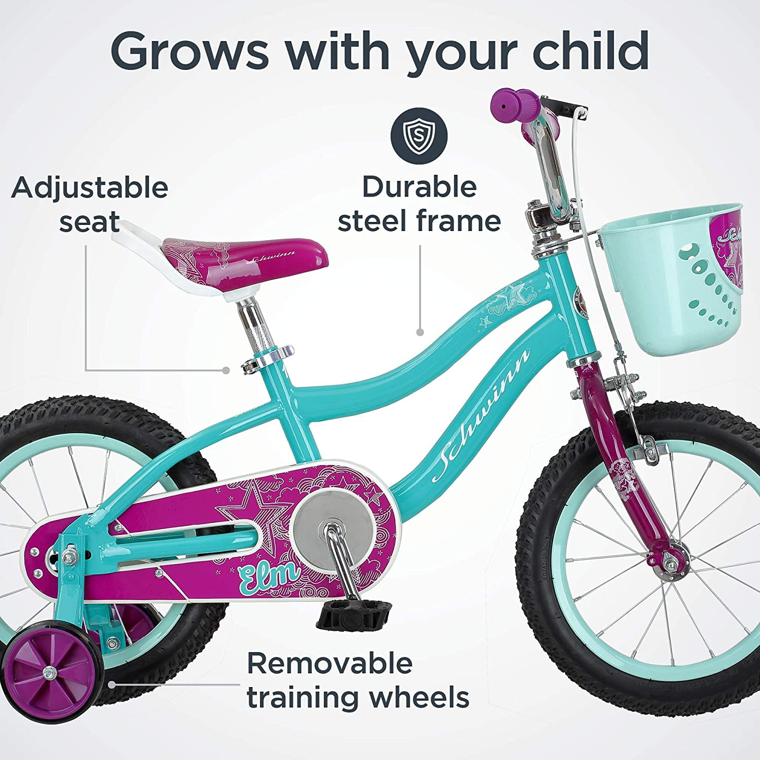 Schwinn elm girls bike best sale for toddlers and kids