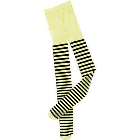 Forum Novelties - Child Lime Green and Black Striped Tights - Walmart.com