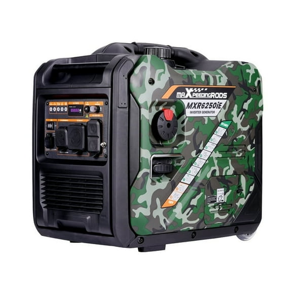 Maxpeedingrods 5500W Inverter Generator Electric Start Home Backup Generator for Hurricane for Mobile Home Yard, Patio, Garage, RV Ready