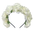 thumbnail image 2 of batmeuy Imitation Rose Flower Headband Retro Fake Flower Decor Crown Headband Women Headpiece Hair Hoop Party Decor, 2 of 2