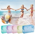 thumbnail image 6 of AUDeals Swimming Pool Bag Storage Bag Outdoor Beach Toy Mesh Bag Beach Toys Kids Beacippered Collectioportable Swimming Accessories for Boys and Girls, 6 of 6
