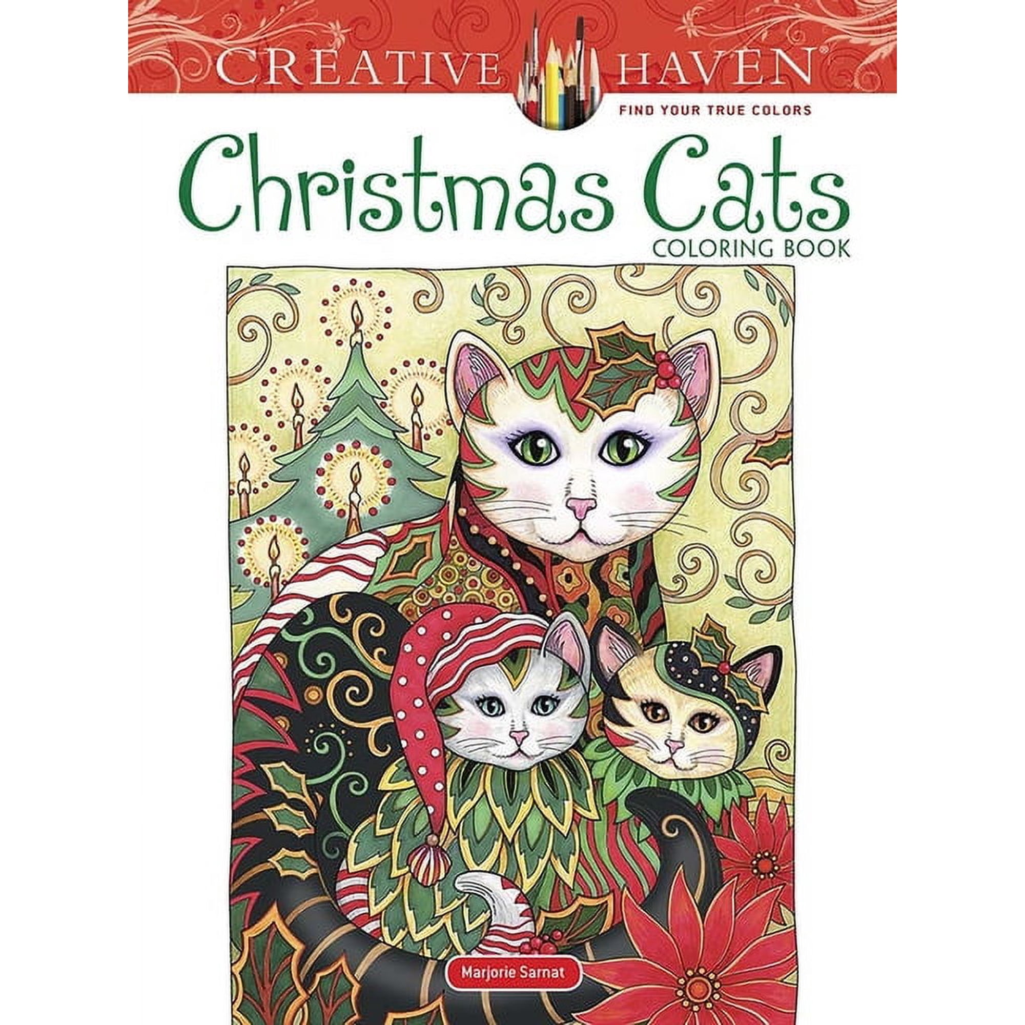 Adult Coloring Books: Christmas Creative Haven Christmas Cats Coloring Book (Paperback)