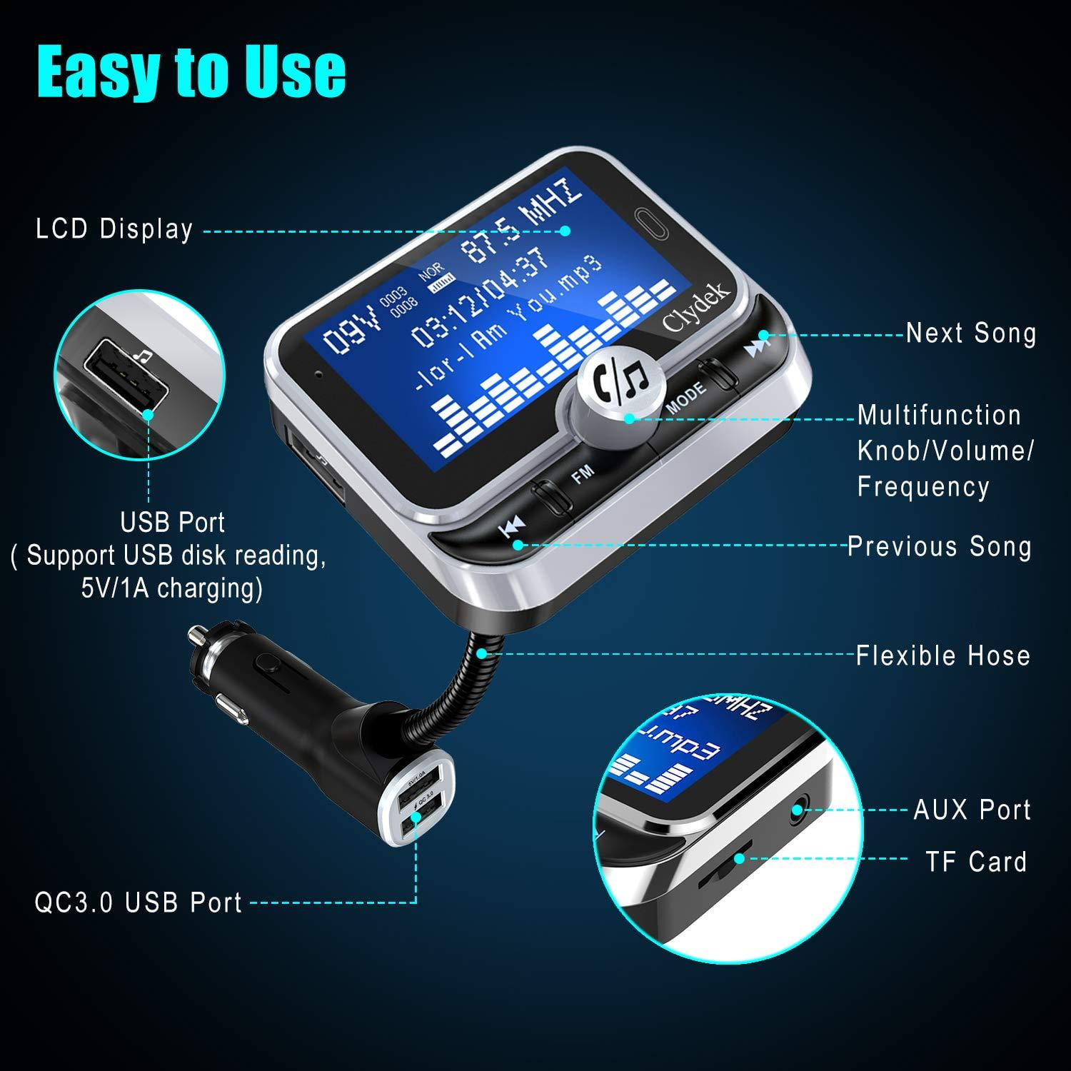 Clydek fm sale transmitter for car