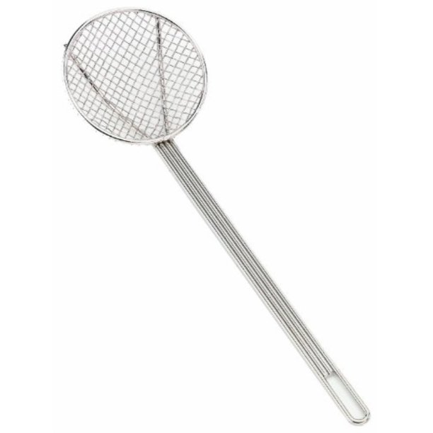crestware 7inch round wire skimmer