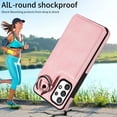 thumbnail image 2 of Nalacover for Samsung Galaxy A32 5G Wallet Case with Card Slots & Metal Finger Ring, Durable PU Leather Back Double Magnetic Botton Flip Kickstand Purse Shockproof Phone Case,Rosegold, 2 of 10