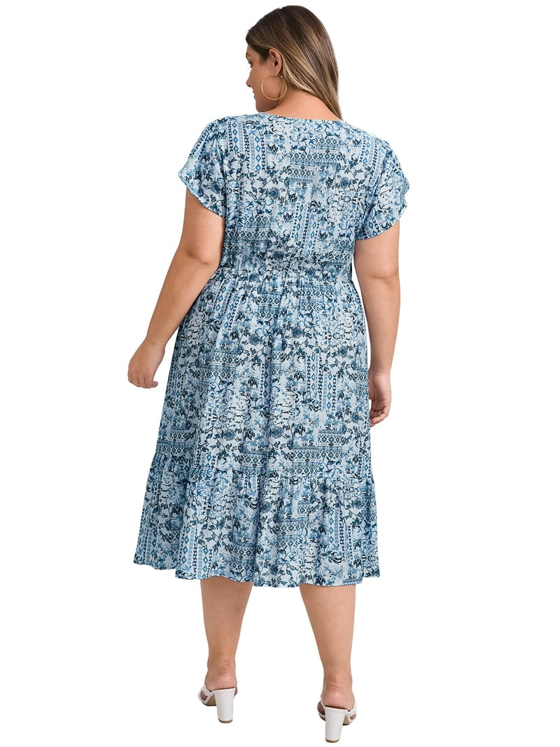 white christmas dresses Unique Vintage Plus Size Green Easter Bunny Print Swing Dress