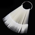 thumbnail image 3 of UDIYO 40Pcs Fan Shape Nail Art Polish Color Card Practice Sample False Tips Display, 3 of 7