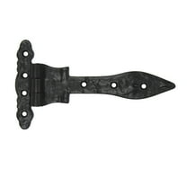 Black Iron Vintage Style Strap Arm Hinge Gate Shed Door Hardware Antique Barn Decor