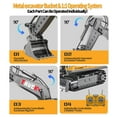 thumbnail image 3 of Excavadora de juguete a control remoto BLUEYAK 17CH con pala de metal 8-12Y, 3 of 8
