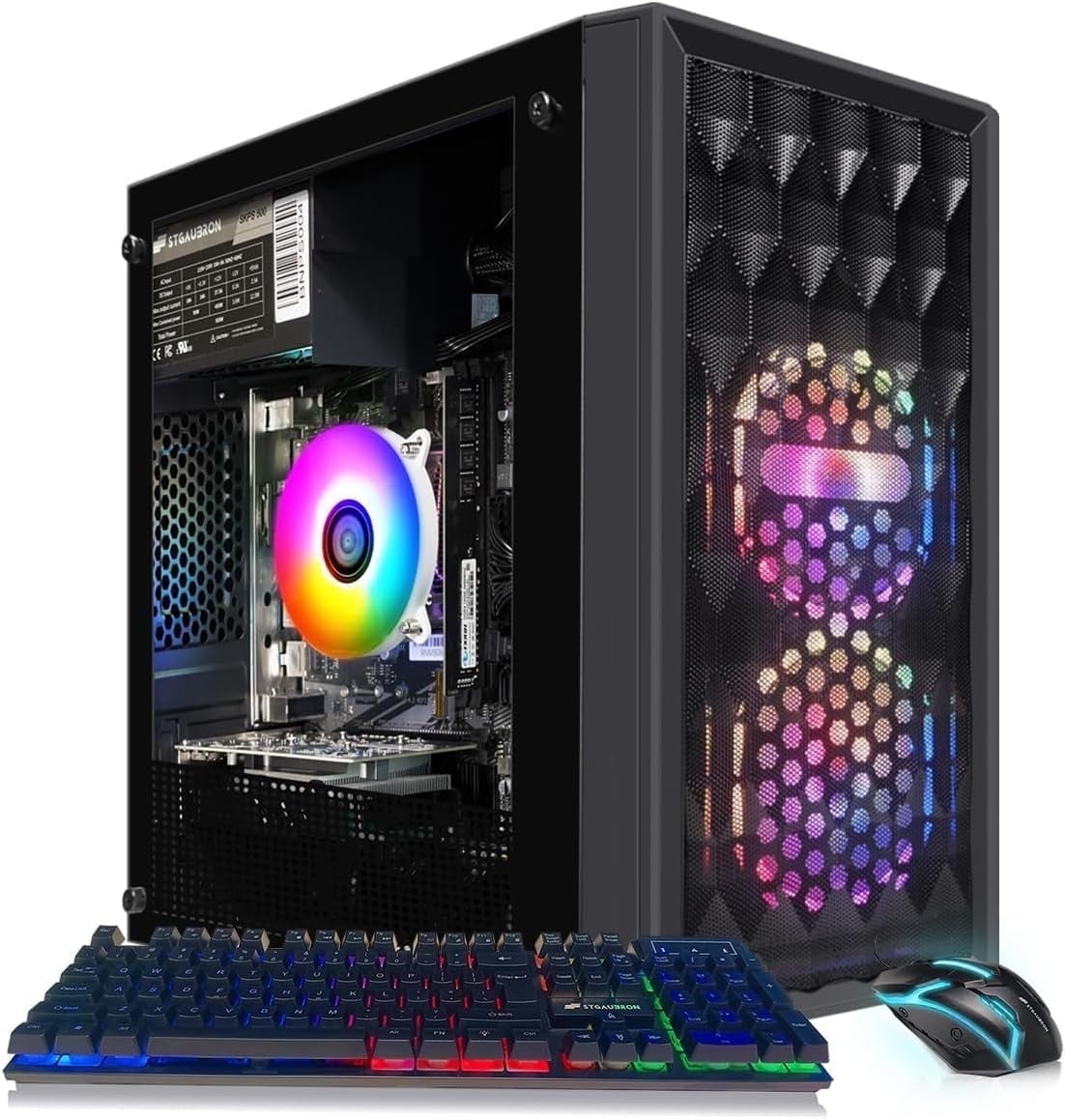 Foxtec Gaming PC, Intel Core i7 CPU 3.9GHz, 16GB RAM, 512GB SSD
