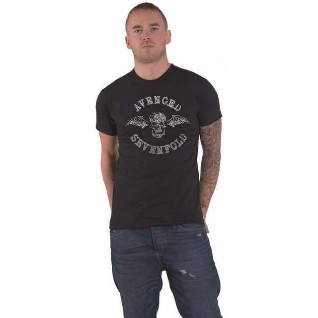 Avenged Sevenfold Adult Bat Embellished T-Shirt