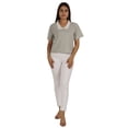 thumbnail image 5 of Moomaya Womens Peter Pan Lace Collar Top Plain Jersey Short Casual Tshirt, 5 of 8