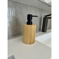 thumbnail image 3 of 15oz bamboo Soap and Lotion Dispenser Bottle Bathroom Accessories Set, bamboo Soap Dispenser Bottle Refillable Liquid Pump Bottl, 3 of 7