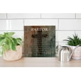 thumbnail image 4 of Pastor Stand Firm Green Splash Cross 12 x 12 Wood Wall Sign Plaque, 4 of 4