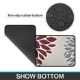 thumbnail image 6 of Red and Gray Floral Pattern Kitchen Rugs Sets Of 2,Anti Fatigue Kitchen Mat Rugs Non Slip Washable,Decorative Kitchen Floor Mats for Kitchen,Sink,Laundry,17"X30"+17"X47", 6 of 7