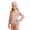 AB265 Beige2, variant on Bainana Swimwear For Girls Long Sleeve Heart Print Crew Neck With Zipper Design One-Pieces Swimsuit With Matching Swim Cap Toddler Leisure Seaside Bathing Suit Beige1 Size 2-3 Years