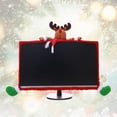 thumbnail image 3 of Miangastore 25-35inch Screen Desktop Computer Monitor Cover Elk Protector Christmas Decorations Festival Ornament (Red), 3 of 8