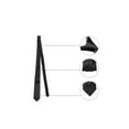 thumbnail image 3 of INSPIRE CHIC Men's Solid Color Formal Casual Party Wedding Self Tied Neckties Black, 3 of 5