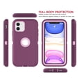 thumbnail image 4 of iPhone 11 Cases, Sturdy Phone Case for Apple iPhone 11 6.1", Tekcoo Full-Body Shockproof Protection Heavy Duty Armor Hard Plastic & Shock Absorption Rubber Rugged Bumper 3-in-1 Case Cover, 4 of 7