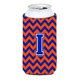 thumbnail image 1 of Letra I Chevron Naranja Y Azul Tall Boy Bebida Aislador Hugger Cj1044-Itbc, 1 of 1