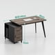 thumbnail image 1 of Wooden Executive Office Desk Work Professional Minimalist Modern Drawers Luxury Desk Tables Set Scrivania Tavolo Room Furniture My Lux Decor Round, 1 of 26
