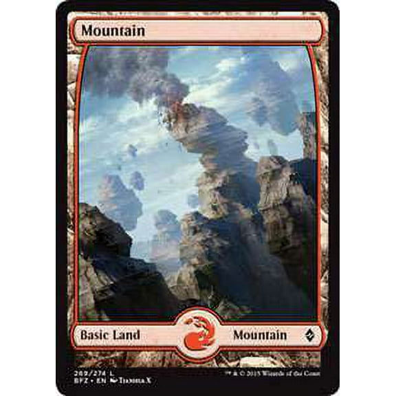 MtG Battle for Zendikar Land Mountain (Full-Art, Foil) #269