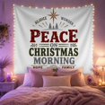 thumbnail image 2 of Peace Beneath a Star and Trees, Above a Manger on Festive Morning, Nostalgic Vintage for Faith Fans, Nativity Art, Christmas Gift, Tapestry Wall Hanging for Bedroom and Dorm, 2 of 7