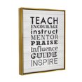 thumbnail image 3 of Stupell Inspirational Teacher Classroom List Inspirational Painting Gold Floater Framed Art Print Wall Art, 3 of 6
