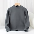 thumbnail image 4 of TTUHYWXI Girls' Long Sleeve Turtleneck T-Shirt Kids Basic High Neck Casual Trendy Soft Base Layer Tee Tops (Dark Gray, 5-6 Years), 4 of 6