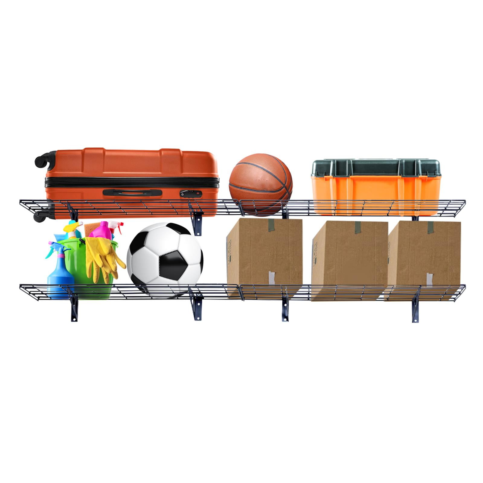 EasingRoom 12 x 72 inches 2Pack Garage Shelving Wall Floating Shelf