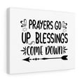 thumbnail image 5 of Scripture Walls  Prayers Go Up Blessings Come Down Bible Verse Canvas Christian Wall Art Ready to Hang Unframed, 5 of 16