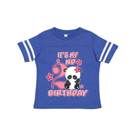 

Inktastic It s My Second Birthday with Panda Bear Gift Toddler Toddler Girl T-Shirt