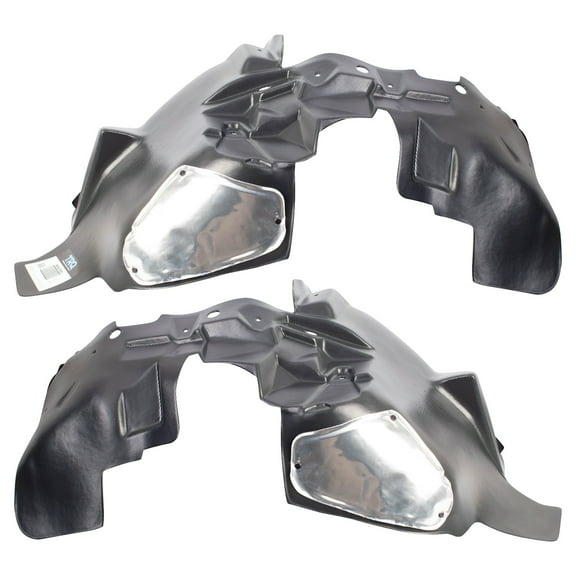 TRQ Front Inner Fender Liner Set Fits Select 2007-2017 Jeep Wrangler 2018 Wrangler JK CH1250132 CH1251132