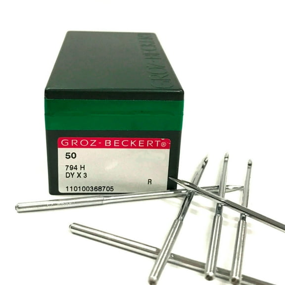 50 Pk. Groz-Beckert 794H 7X3 DYX3 Industrial Sewing Machine Needles-Size 22