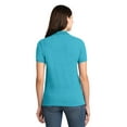 thumbnail image 2 of Port Authority Pique Knit Polo (L420) Turquoise, 3XL, 2 of 2