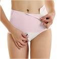 thumbnail image 2 of YWDJ Maternity Briefs for Women Lightweight High Waist No Show High Waist Pregnant Cheak Underwear Easy Open Panties Pink 2XL, 2 of 9