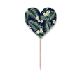 thumbnail image 1 of Tropical White Drawing Art  Toothpick Flags Heart Lable Cupcake Picks, 1 of 3