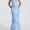Blue, variant on WrongDuck Women's Bodycon Maxi Dress 2026 3D Satin Floral Mesh Formal Long Evening Dress Wedding Guest Cocktail Prom Party