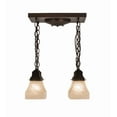 thumbnail image 6 of Meyda Tiffany 171551 Bungalow 4 Light 23" Wide Semi-Flush Ceiling Fixture - MultiColor, 6 of 7
