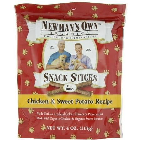 UPC 757645614207 product image for Newman's Own Snack Sticks Chicken & Sweet Potato Recipe Dry Dog Treat, 4 oz | upcitemdb.com