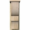 thumbnail image 2 of 8"W x 12"D x 24"H Ridgewood Rough Sawn Corbel w/Backplate, Douglas Fir, 2 of 9