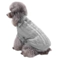 thumbnail image 4 of Suéter para perros CHBORCHICEN, tejido, ropa de invierno (tamaño mediano, gris), 4 of 7