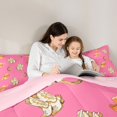 thumbnail image 5 of Feelyou Hippie Cowgirl Boot Queen Comforter Set for Kids, Southwestern Hat Bedding Sets, Pink Princess Style Reversible Bedding Comforter Set, Super Cozy Room Decor, 3 Pieces, 5 of 8