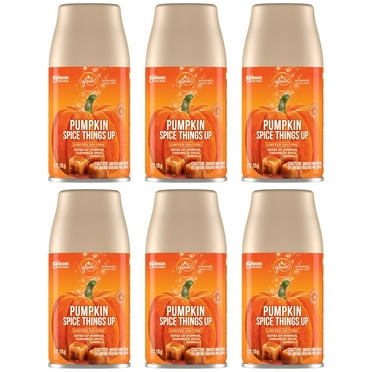 Glade Automatic Spray Refill, Pumpkin Spice Things Up Air Freshener for Home and Bathroom, Limited Edition - 6.2 Oz - 6 Pack
